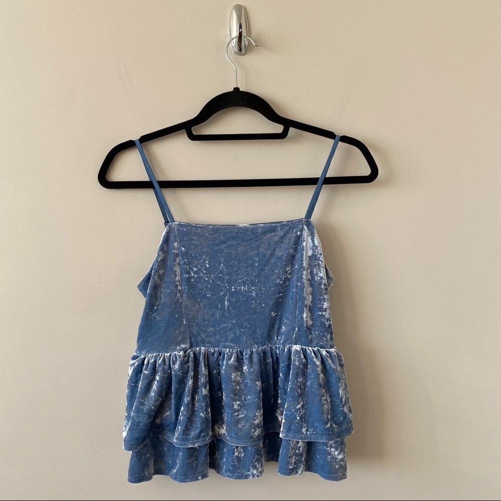 American Eagle Crushed Velvet Tank Top